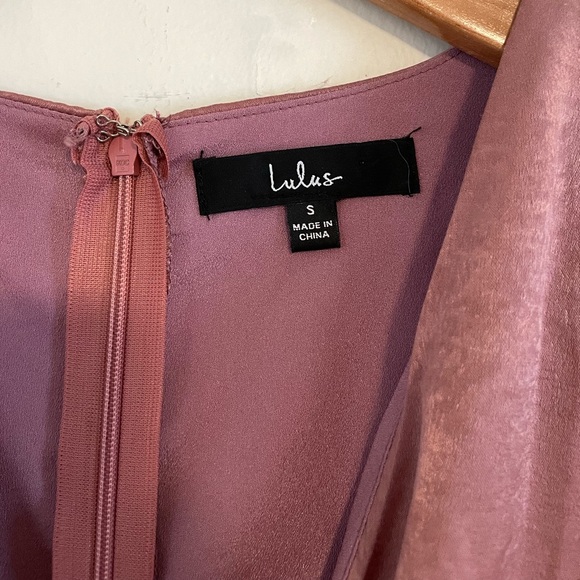 Lulu's Mauve Wrap Dress - Picture 7 of 7